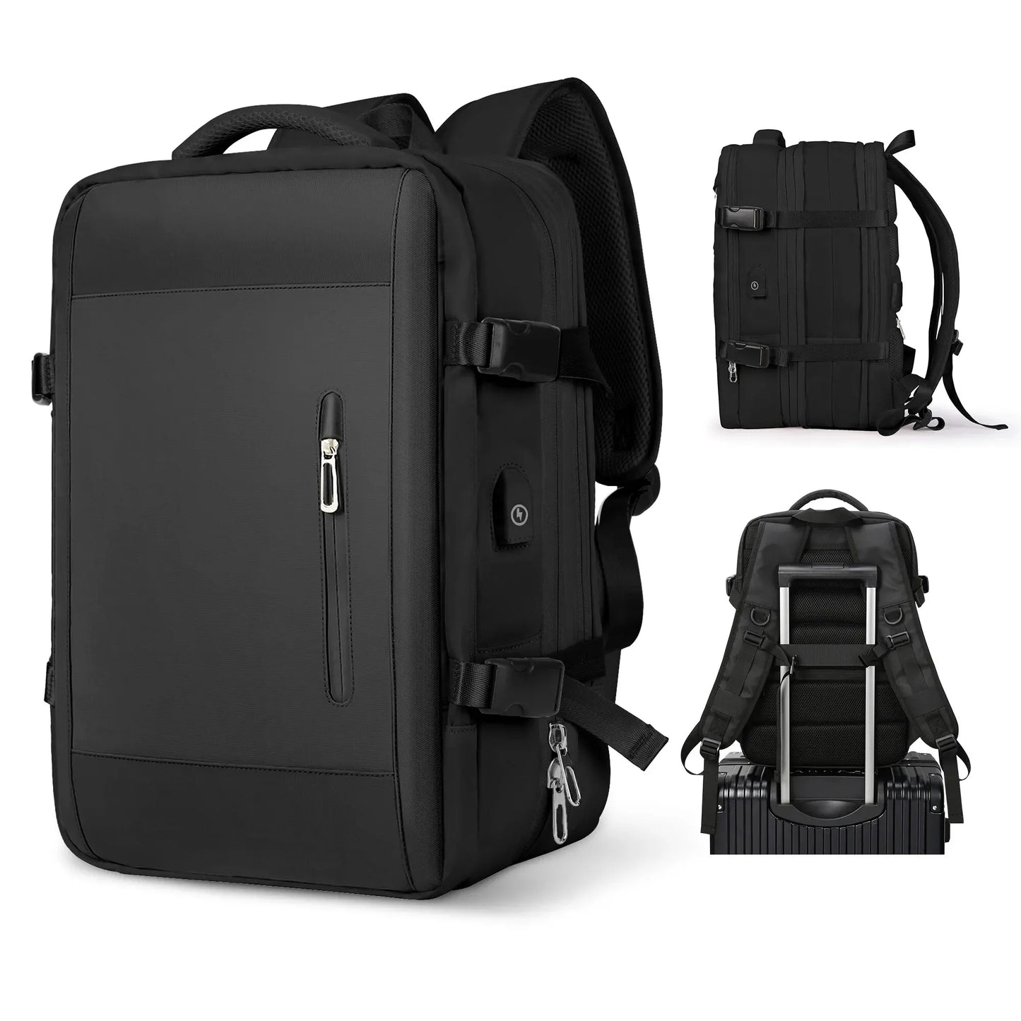 Likros Men Backpack Business Travel Backpack Carry on Waterproof Expandable Back - View 15
