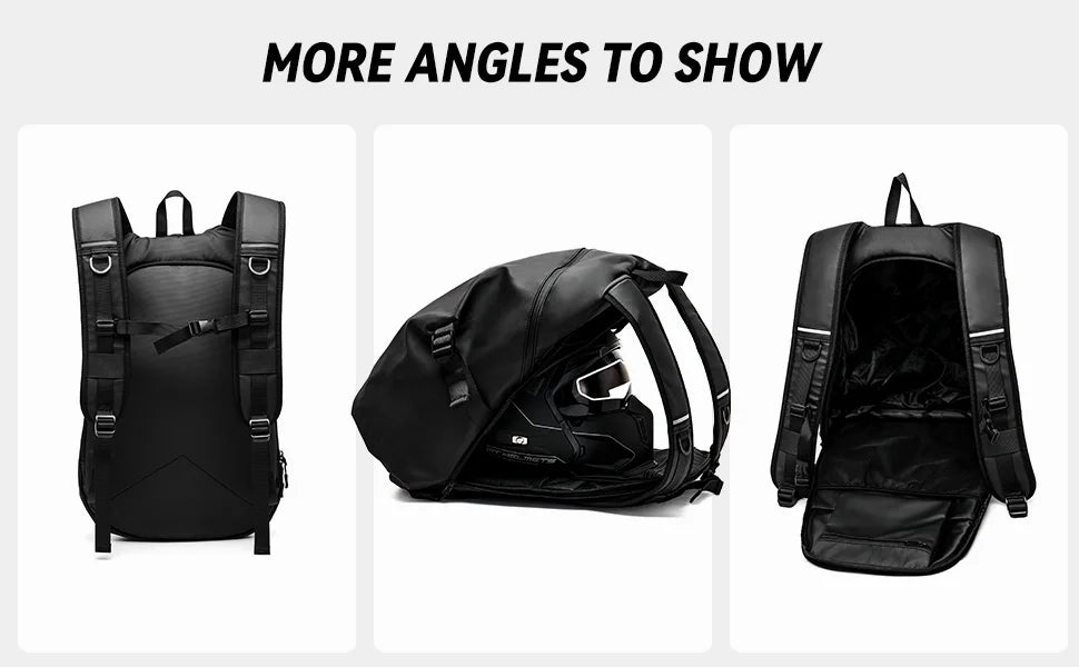 Likros Motorcycle Backpack Waterproof Foldable Helmet Backpack Men Travel Backpa - View 9
