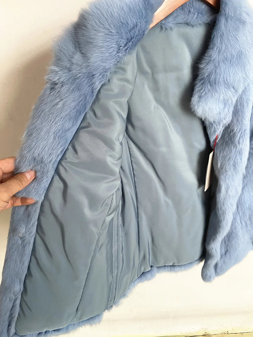 Fancy Rani Natural Rabbit Fur Coat Women Winter Jacket Real Leather And Fur Wome - View 30