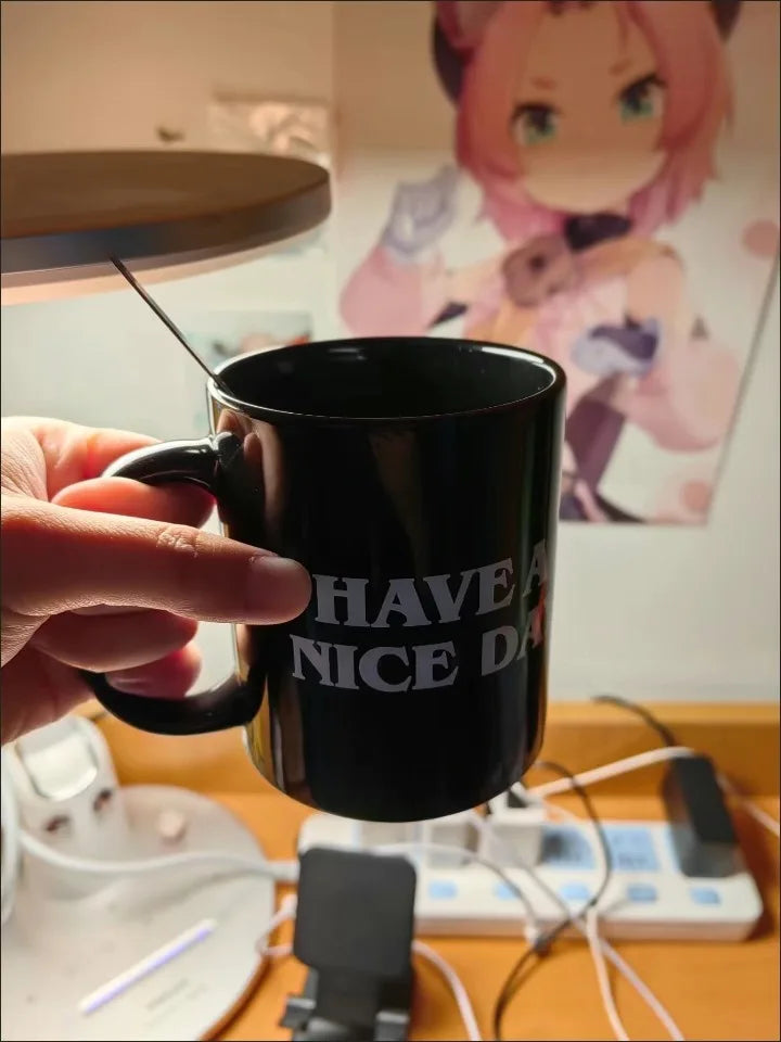 Drop shipping!Ceramic Middle Finger Coffee Cups Personality Office Gifts Have A - View 15