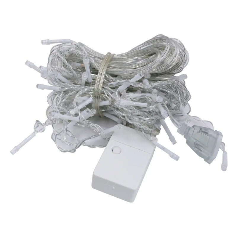 Christmas Lights Waterfall Outdoor Decoration 5M Droop 0.4-0.6m Led Li - Close-up View
