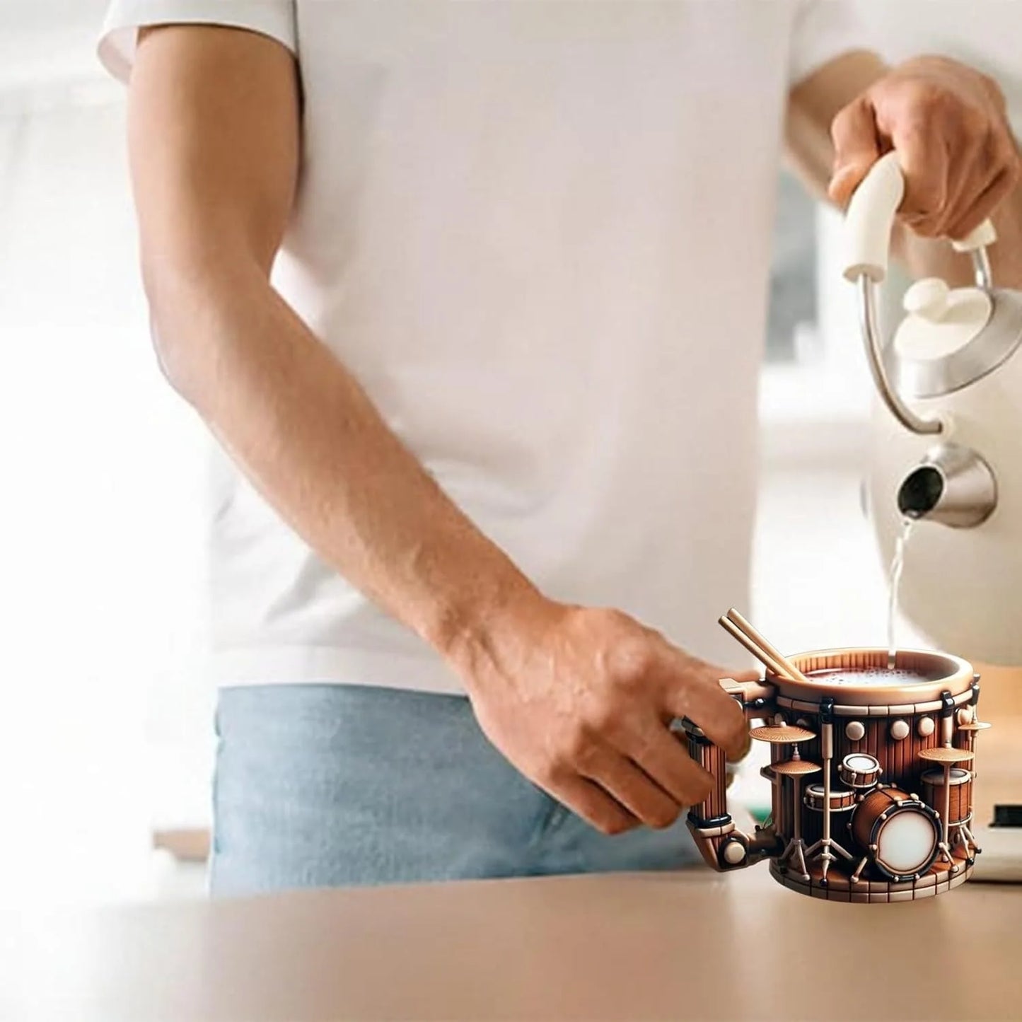 Musical Instrument Coffee Mug Summer And Winter Drink Cup Durable Easy To Clean - View 5