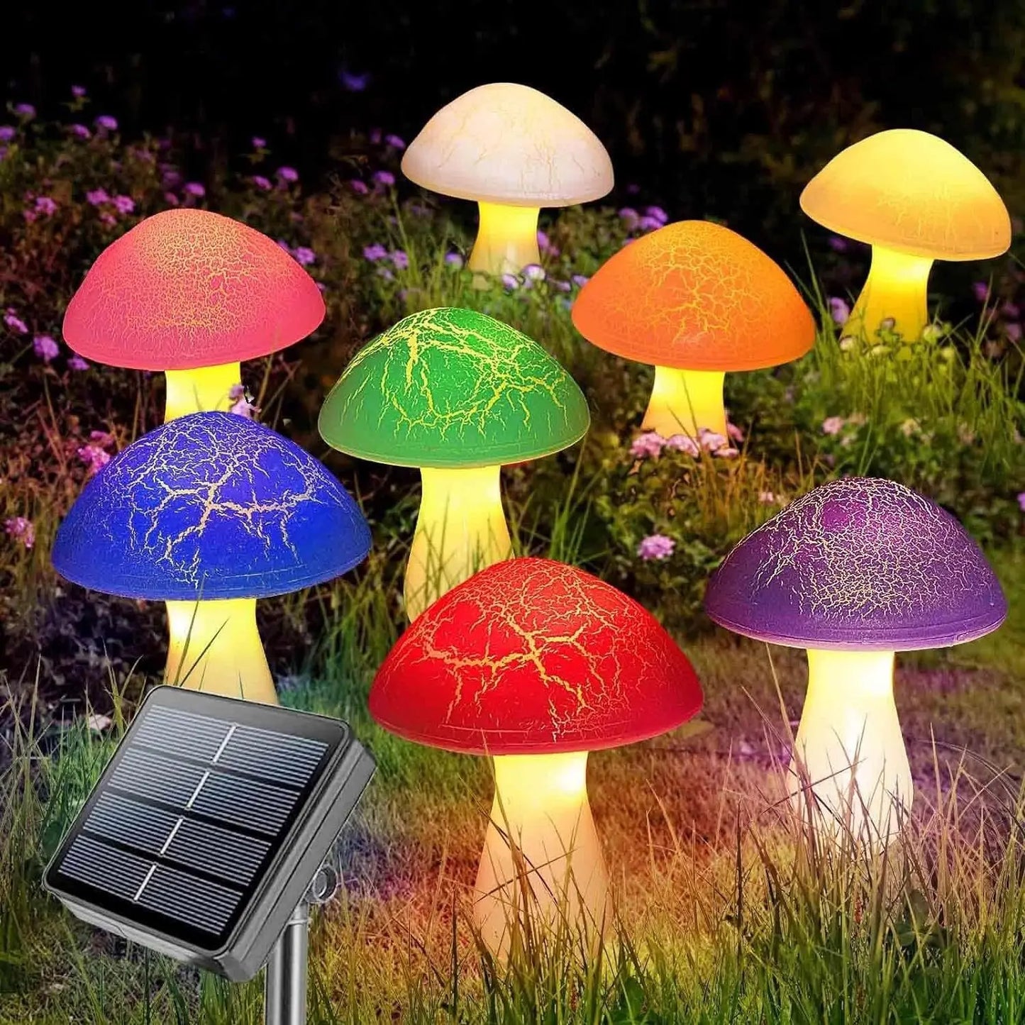 Christmas Night Lights 8Modes for Garden Pathway Lawn Landscap Decor S - Back View
