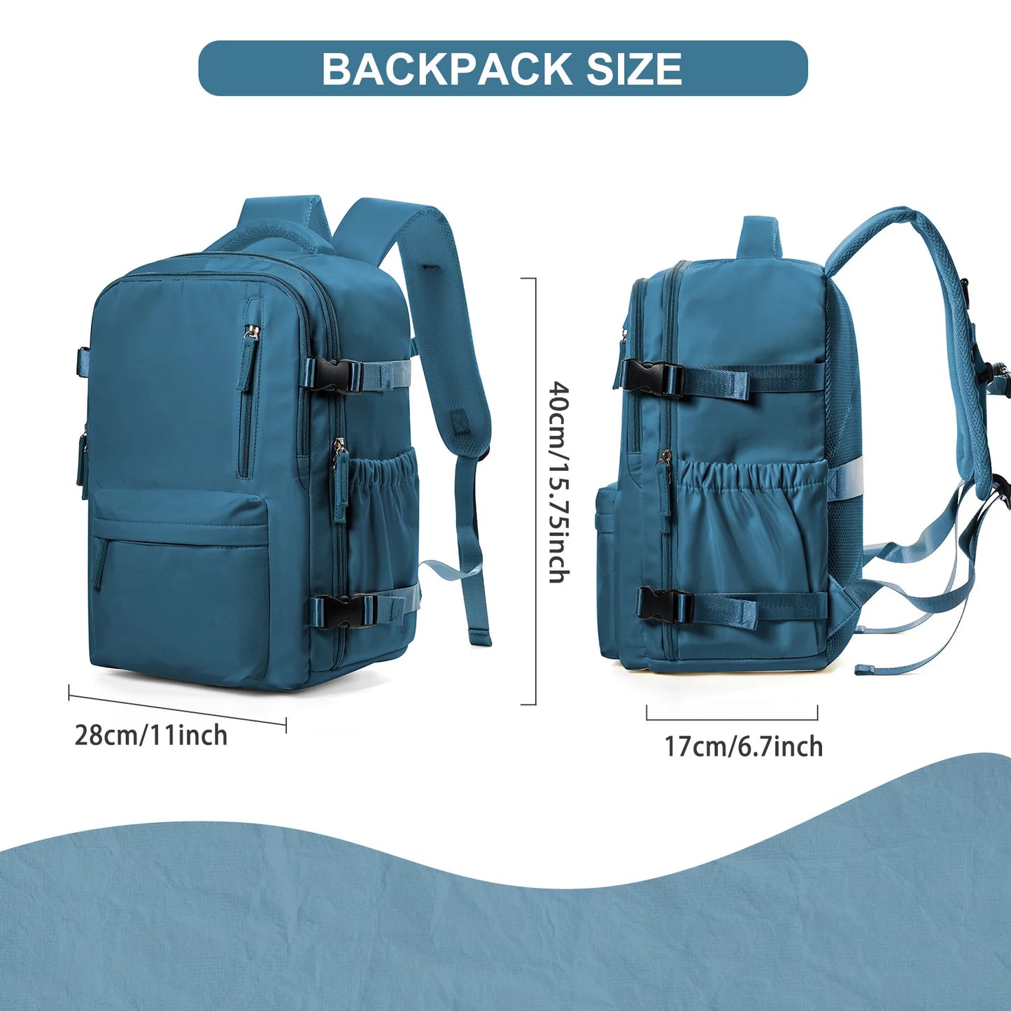 Men's Backpack Travel Backpack Cabin Bag Size Ryanair 40x20x25 Backpack Large Wa - View 8