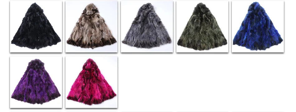 MAOMAOKONG 2024 Winter Women Coat Natural Fox Fur Collar Cuff Black Jackets Outw - View 50