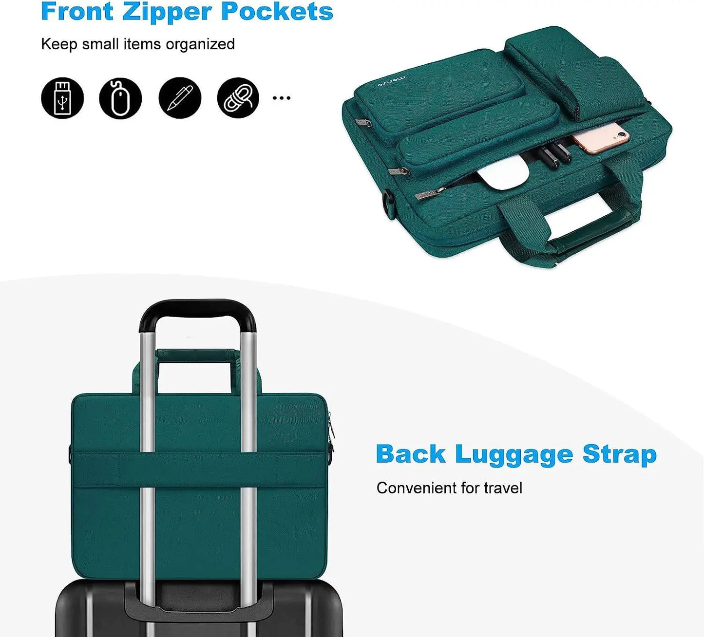 Laptop Bag 13.3 14 15 16 17.3 inch Shoulder HandBag for Macbook Air Pro M1 M2 M3 - View 23