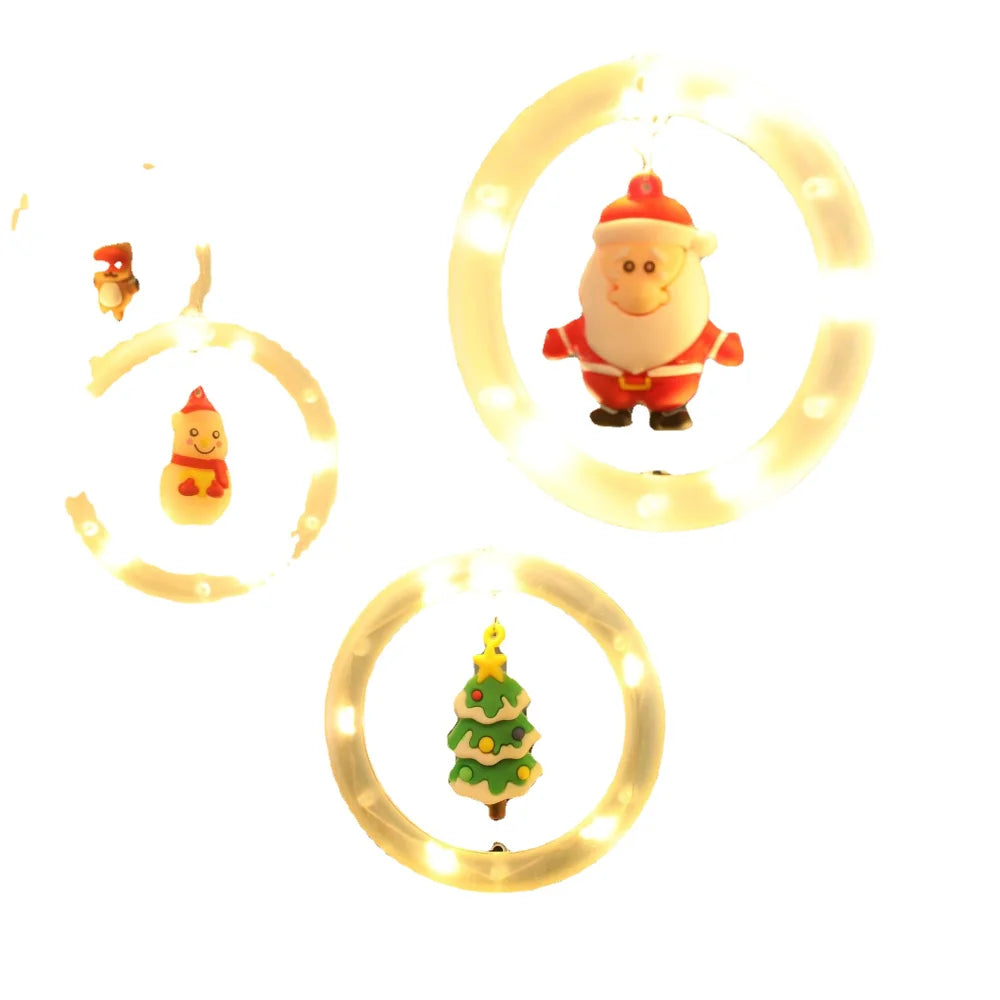 Christmas Led Decorative Lights Strip Star Curtain Lights Christmas Tr - Close-up View