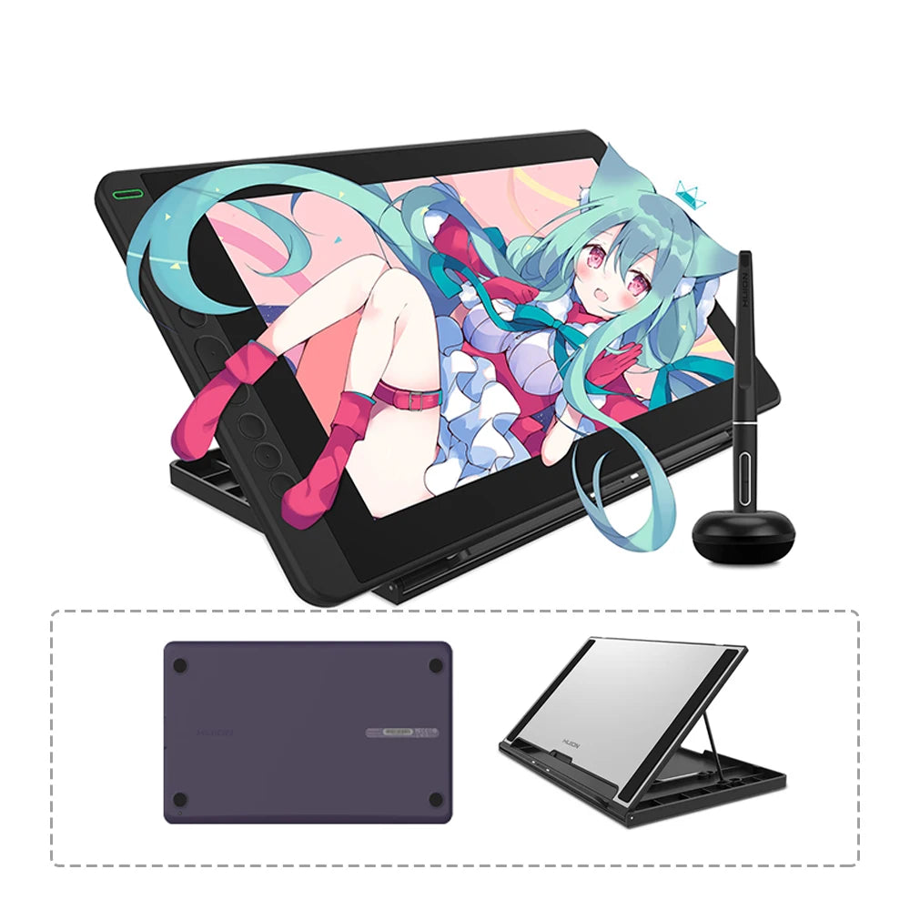 Huion Kamvas 13 Graphics Tablet Monitor AG Glass Pen Display Drawing