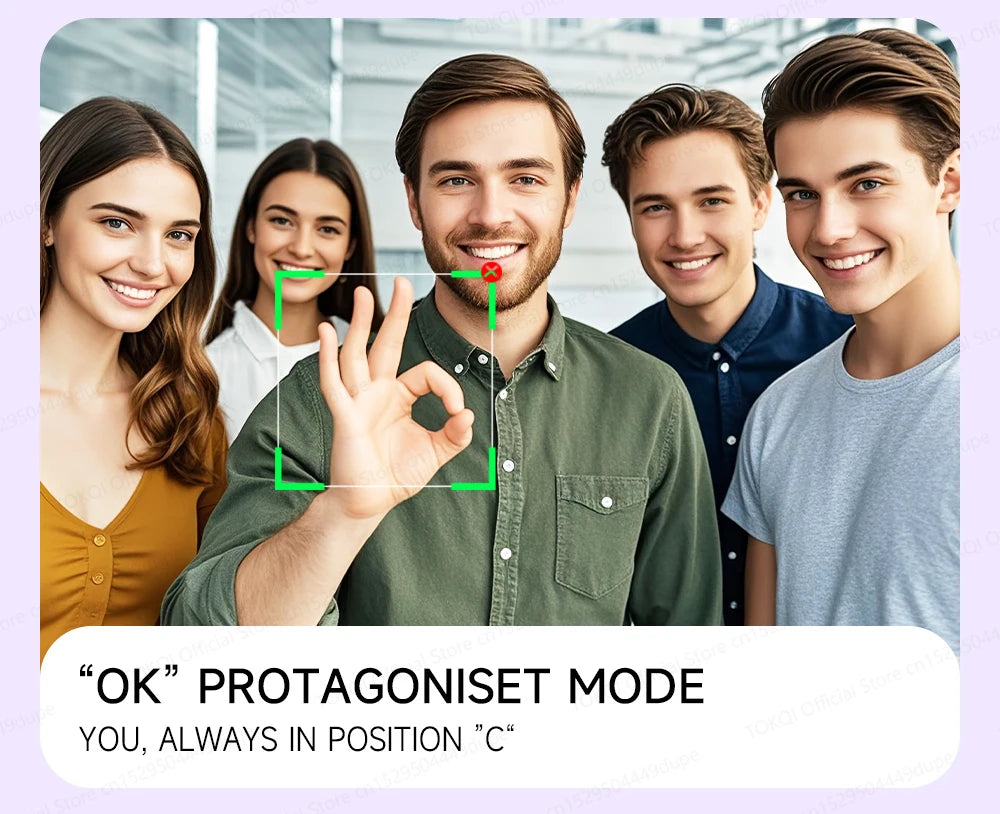 AI Tracking Deskpot Gimbal Tripod with Extendable Selfie Stick for Mob - Feature Highlight