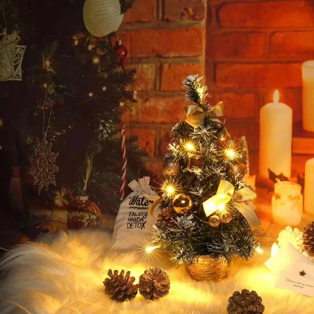 20/30/40cm Christmas Tree Home Bedroom Party Decorations Artificial Ch - Interior View