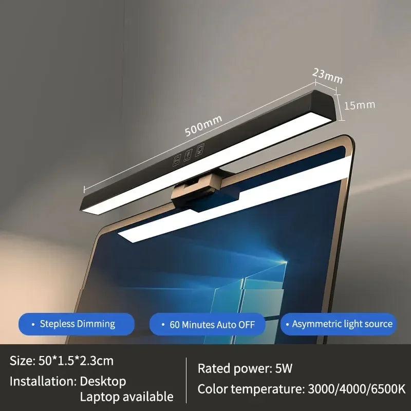 50 CM LED Computer Monitor Light Bar For Learning/Reading Dimming Nigh - Detail View