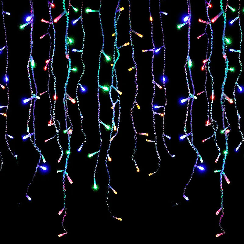 Christmas Lights Waterfall Outdoor Decoration 5M Droop 0.4-0.6m Led Li - View 19