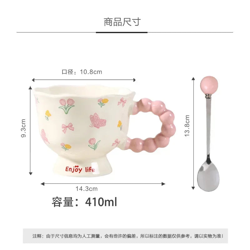 Girls Birthday Gift Souvenir Coffee Mug Household Ceramic Cup High Value Cup Mug - View 7