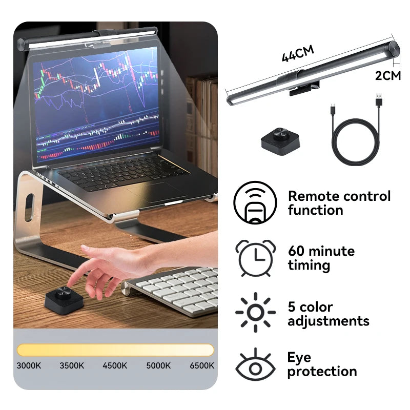 LED Screen Light Bar Monitor For Pc Screen Hanging USB Stepless Dimming RGB Curv - View 59