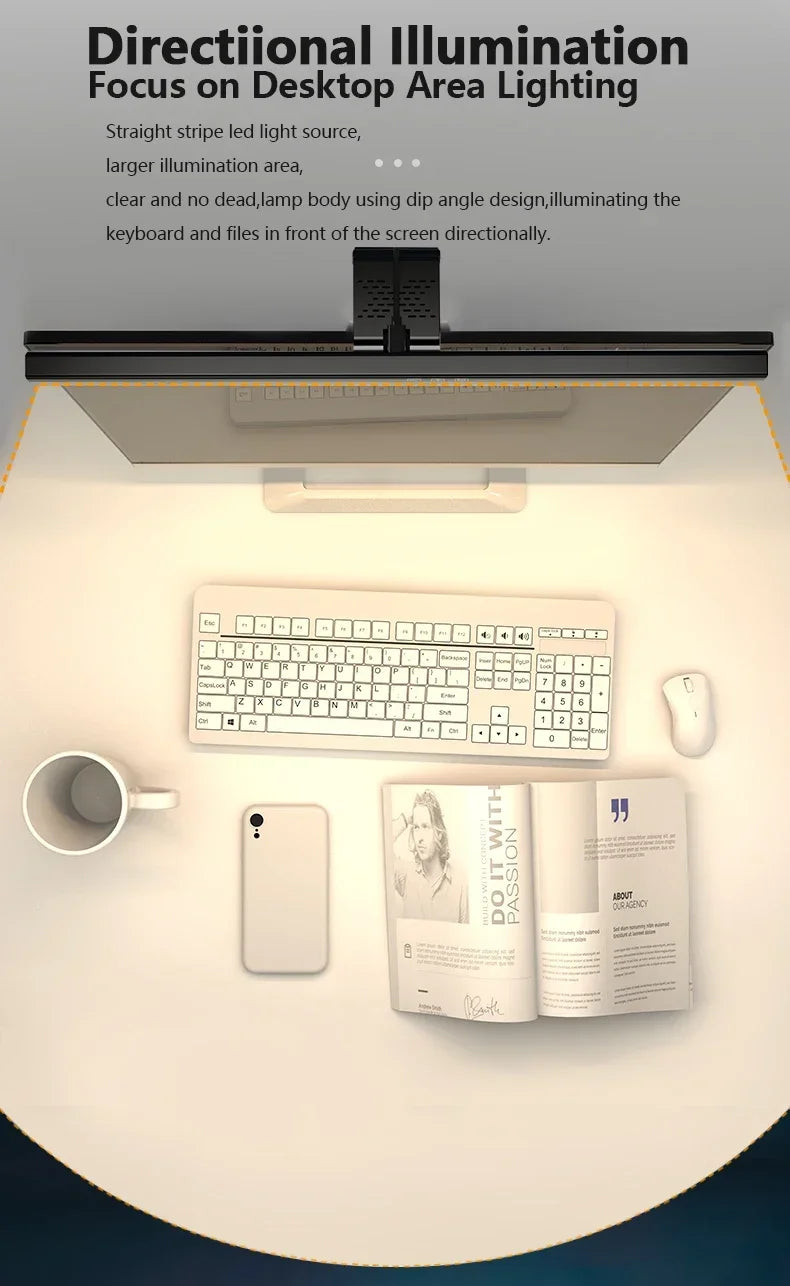 50 CM LED Computer Monitor Light Bar For Learning/Reading Dimming Nigh - Feature Highlight