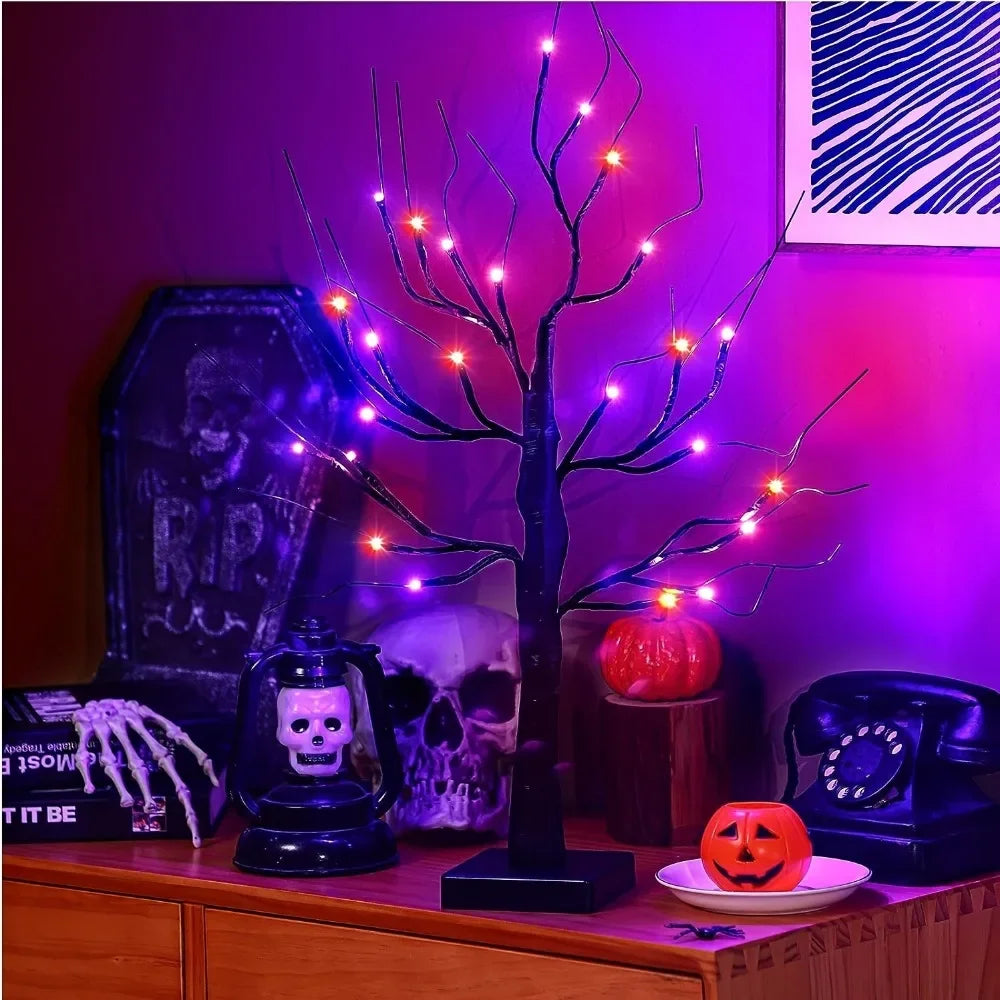 Christmas LED Tree Lights Christmas Birch Tree Home Decoration Lights - Lifestyle View