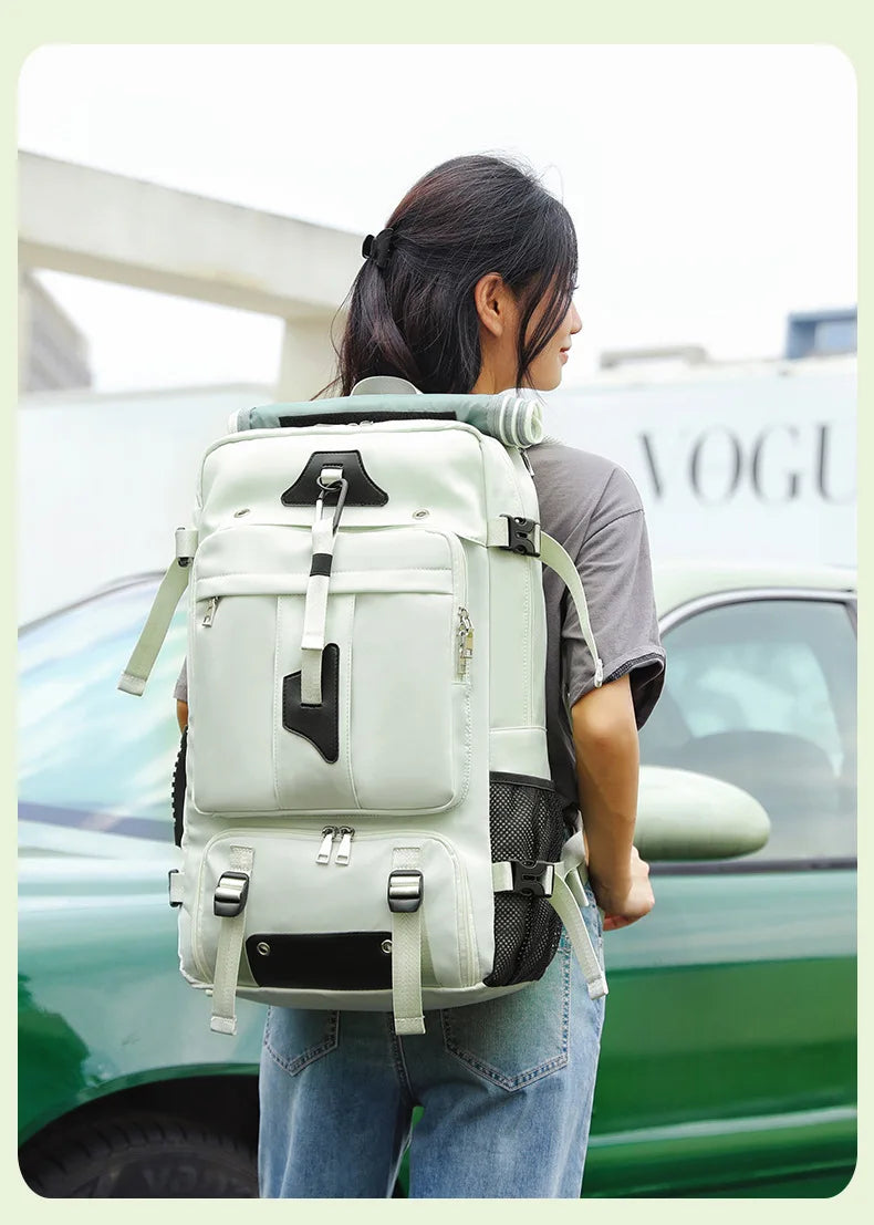 55L Large Capacity Travel Bag For Men 15.6 Inch Laptop Suitcase Backpa - Alternative Angle