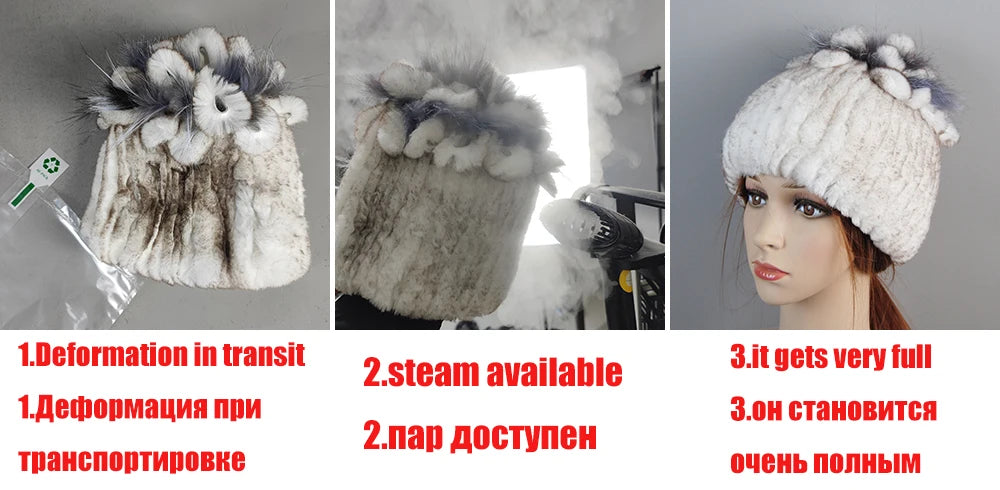 2025 Winter Women Rabbit Fur Coat Real Genuine Rabbit Fur Jacket With - Stitching Detail