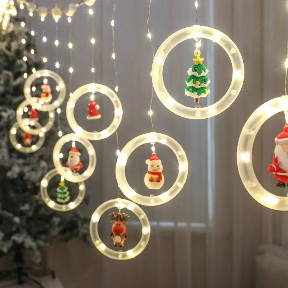 Christmas Led Decorative Lights Strip Star Curtain Lights Christmas Tr - Scale View