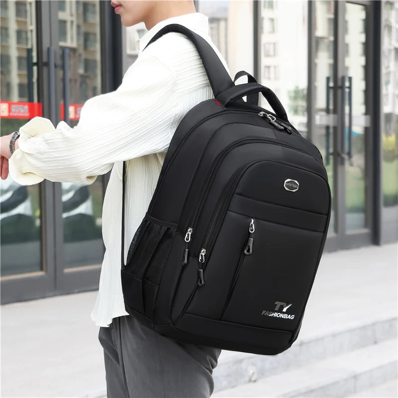 Minimalist Large Capacity Backpacks Men's Waterproof Oxford Commute School Backp - View 34