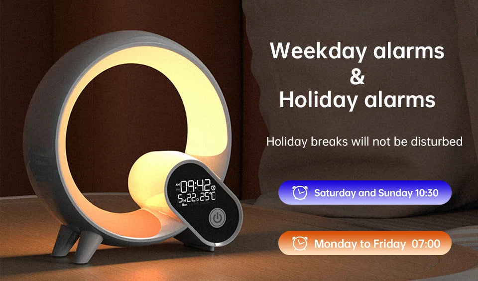 Novelty Smart Q Wake Up Light Ambient Light And Wake-Up Night Light Dimmable Wak - View 14