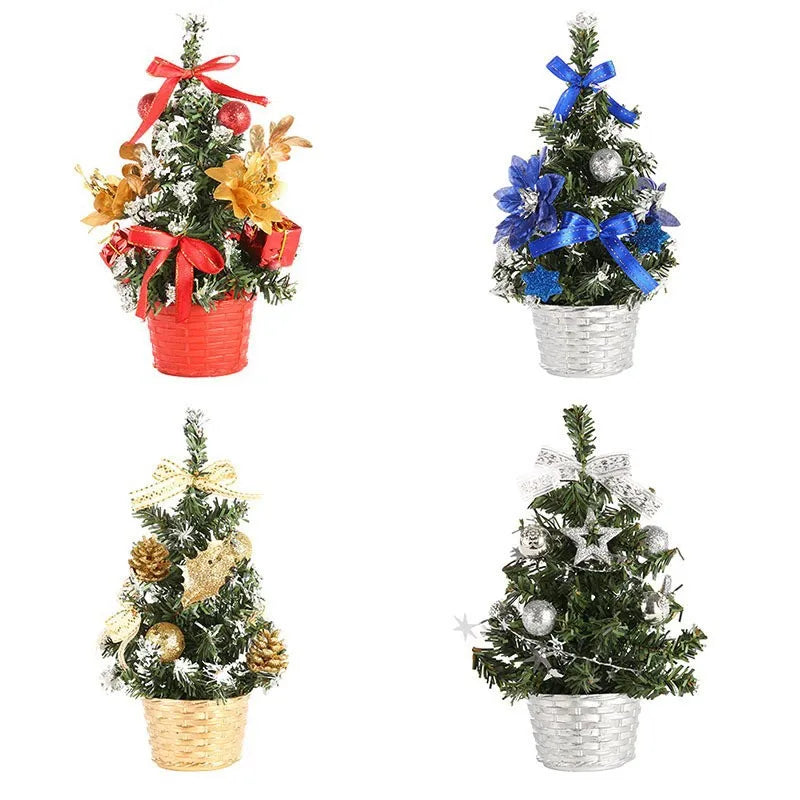 20/30/40cm Christmas Tree Home Bedroom Party Decorations Artificial Ch - Scale View