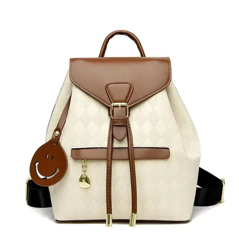 Women Backpack Soft Pu Leather Black Casual Multifunctional College Bag Capacity - View 8