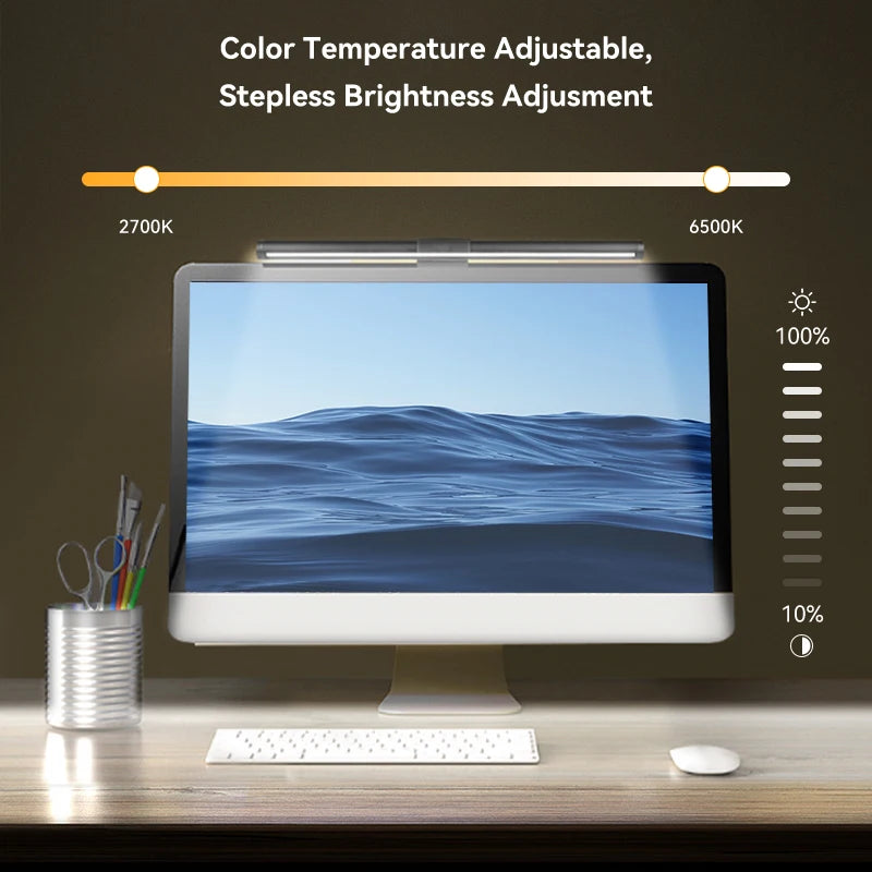 LED Screen Light Bar Monitor For Pc Screen Hanging USB Stepless Dimming RGB Curv - View 30