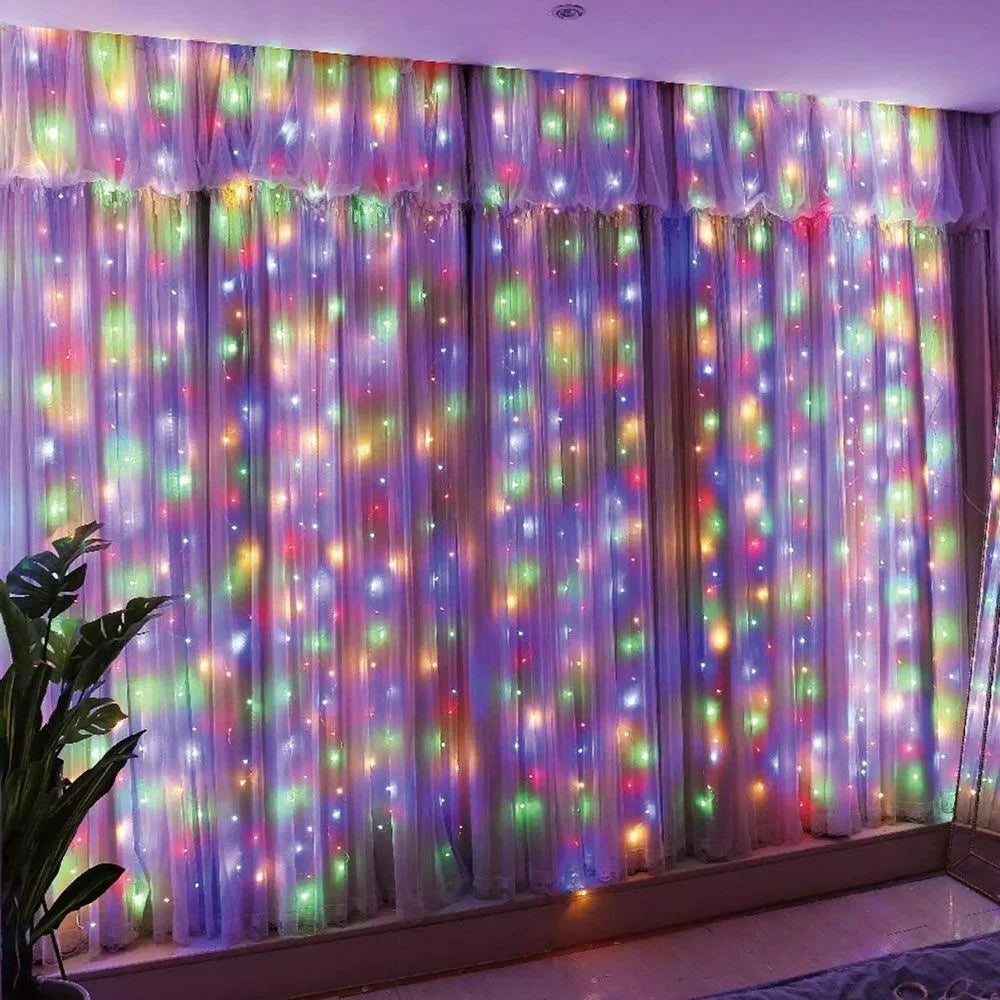 Christmas Light Party Birthday Wall Decoration LED 8 Mode 3/6M Garland - Alternative Angle