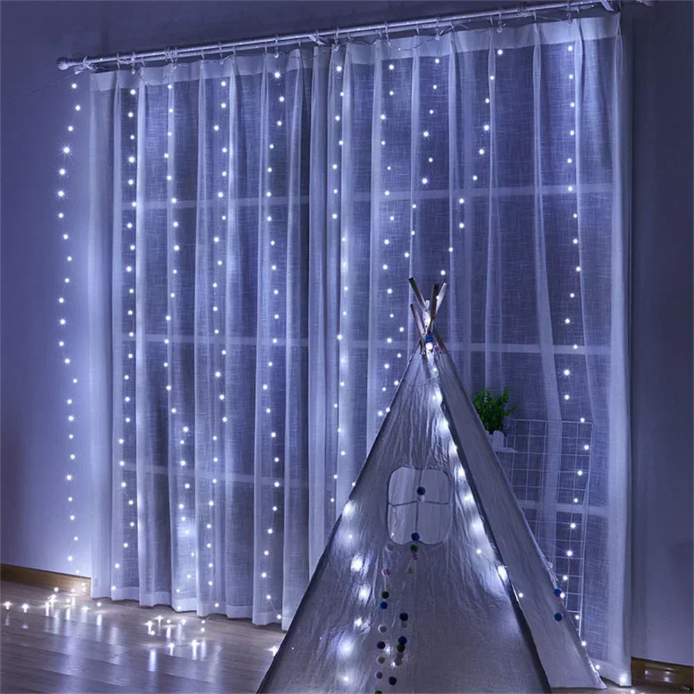 Christmas Light Party Birthday Wall Decoration LED 8 Mode 3/6M Garland - Pattern Detail