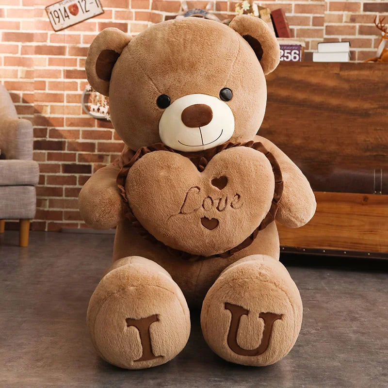 80/100Cm Big LOVE Plush Toy Bear Giant Stuffed Animals Birthday Gifts - Color Variant