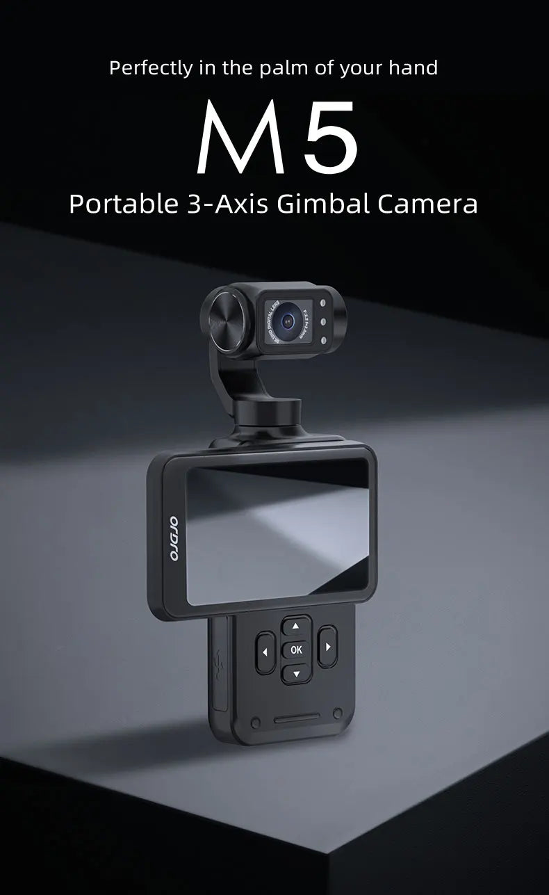 ORDRO M5 Action Camera 4k Handheld Pocket Digital Camcorder 3-axis Gimbal Stabil - View 6