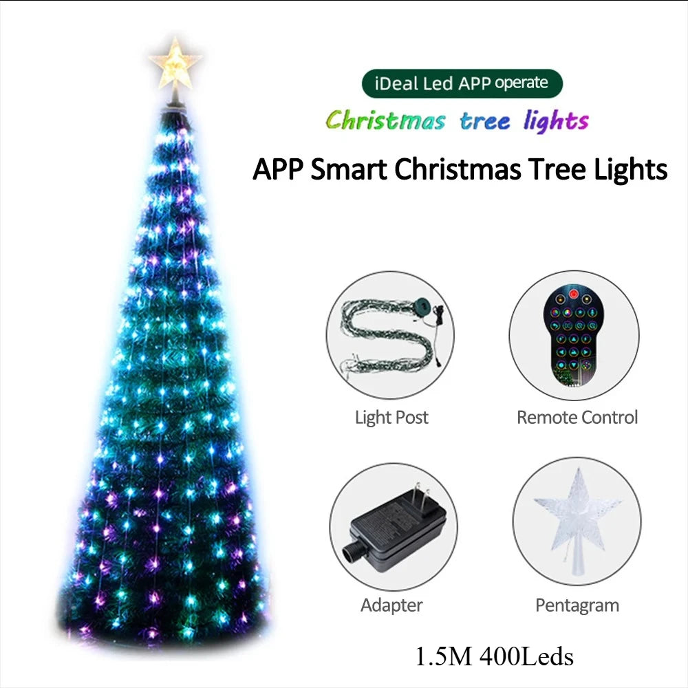 Christmas Tree Star Lights Smart RGB Christmas Light with Remote Timer - View 20