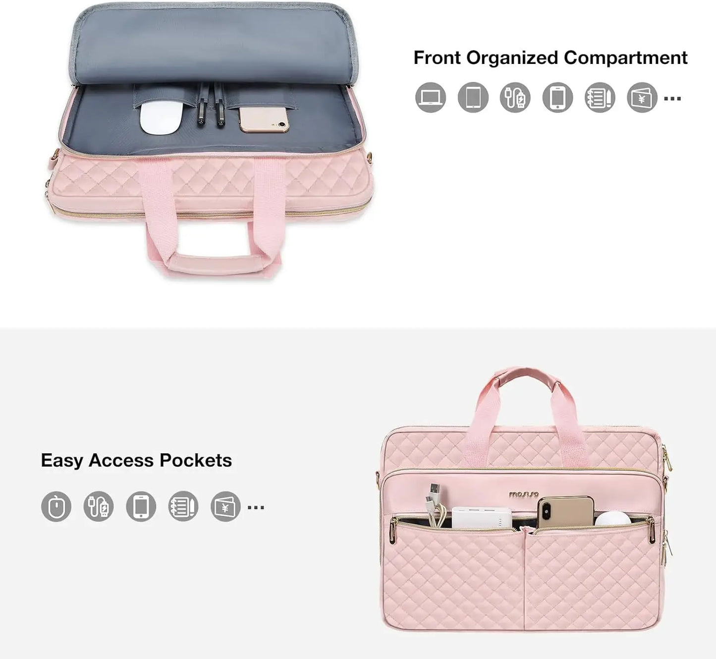 Laptop Bag Briefcase for MacBook Air Pro 15 16 inch M1 M2 M3...