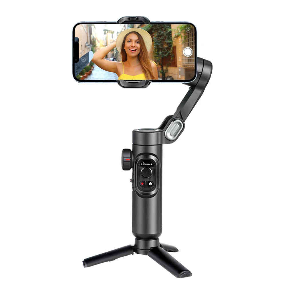 AOCHUAN 3-Axis Handheld Gimbal Stabilizer for Smartphone with Fill Lig - View 38