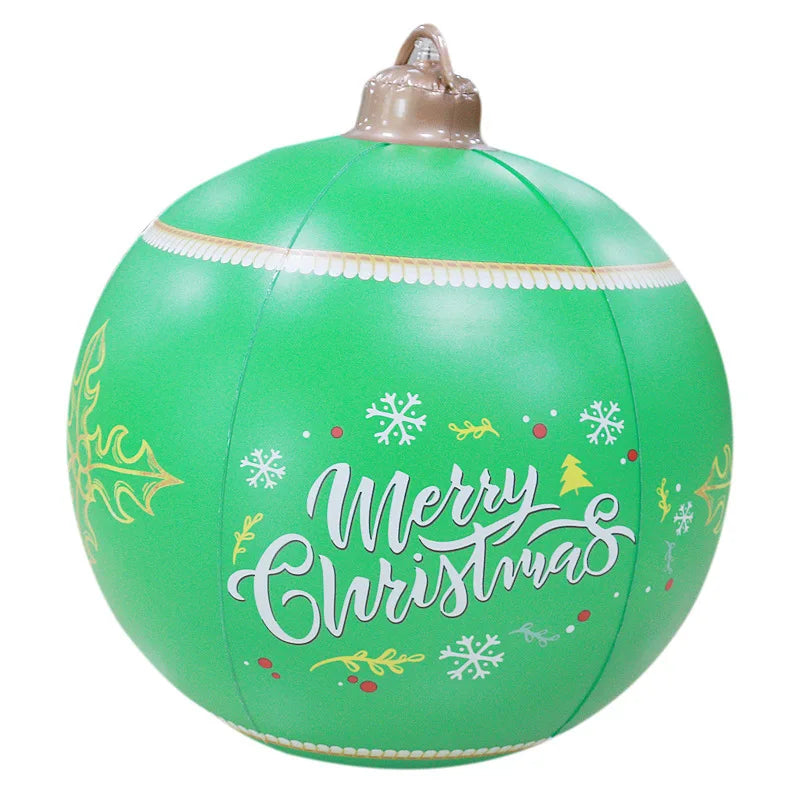 Christmas Pattern Inflatable Balloon Outdoor Fun Christmas Day Atmosph - Detail View