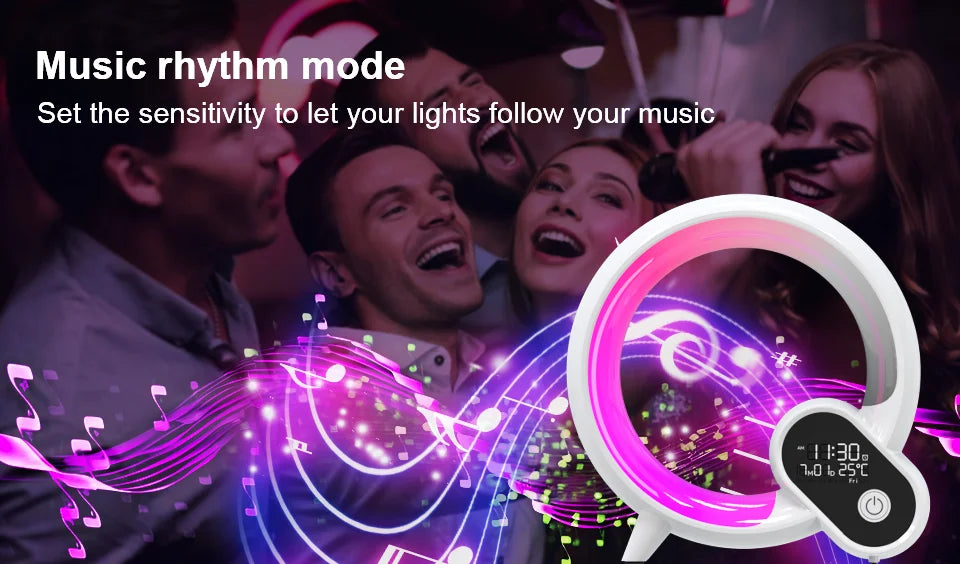 Novelty Smart Q Wake Up Light Ambient Light And Wake-Up Night Light Dimmable Wak - View 15