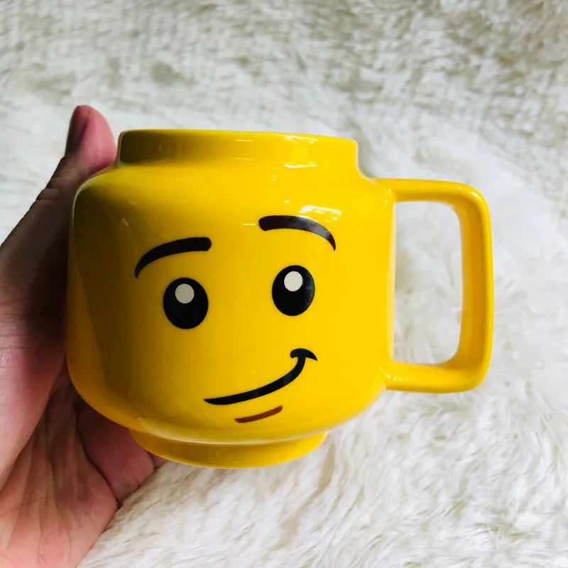 Cartoon Ceramic Mug 250ML Creative Coffee Cup Cute Emoji Mug Interesti - Close-up View