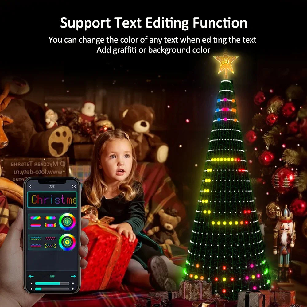 Christmas Tree Star Lights Smart RGB Christmas Light with Remote Timer - Feature Highlight
