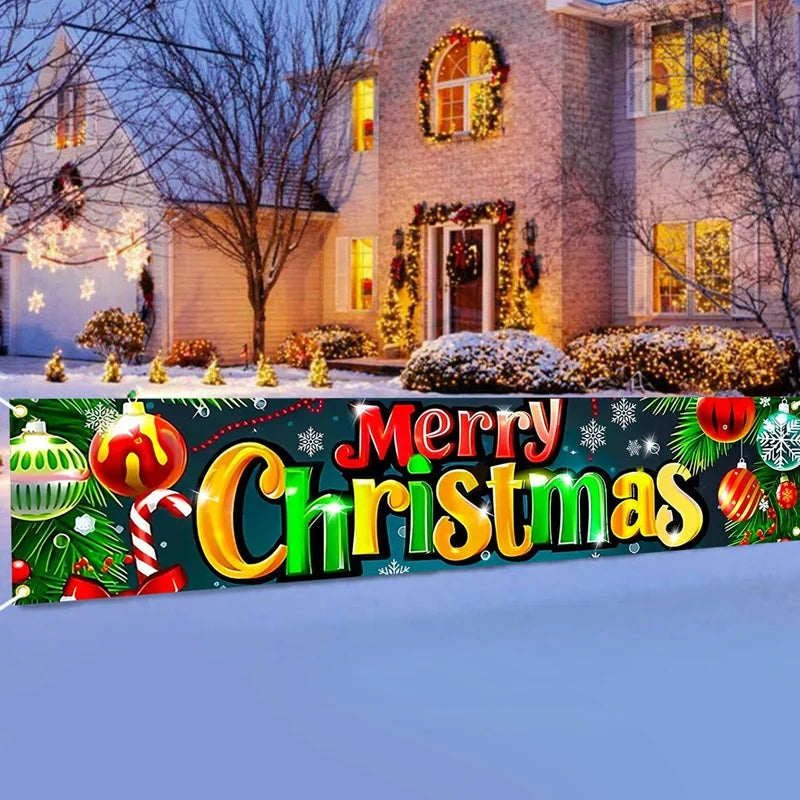 Christmas Outdoor Banner Merry Christmas Decorations For Home 2025 Out - Interior View