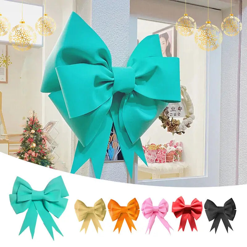 Christmas Tree Decoration New Year Party Prop Christmas Big Bow EVA Sh - Back View