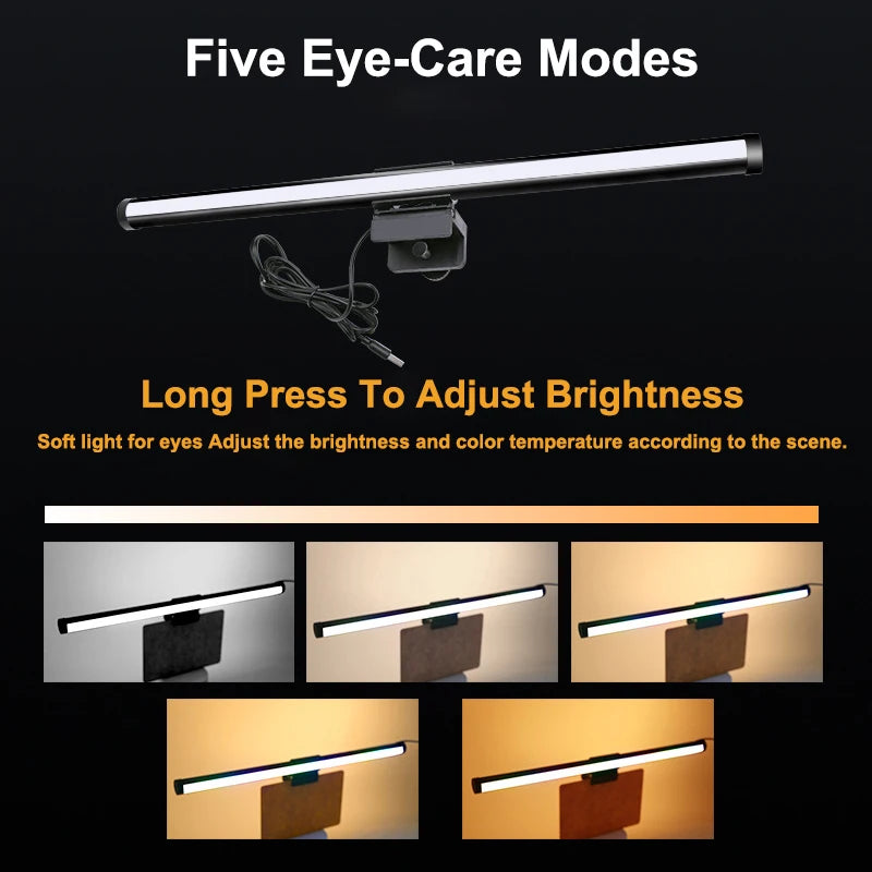 RGB LED Monitor Light Bar Stepless Dimmable Eye Protection Screen Hanging Lamp f - View 6
