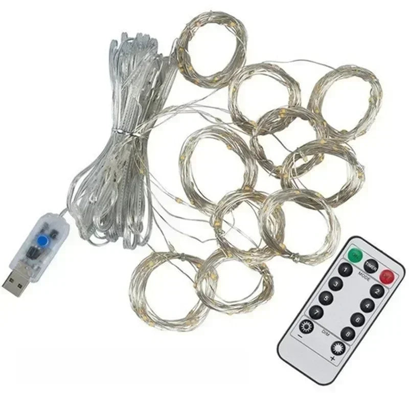 Christmas Light Party Birthday Wall Decoration LED 8 Mode 3/6M Garland - Color Variant