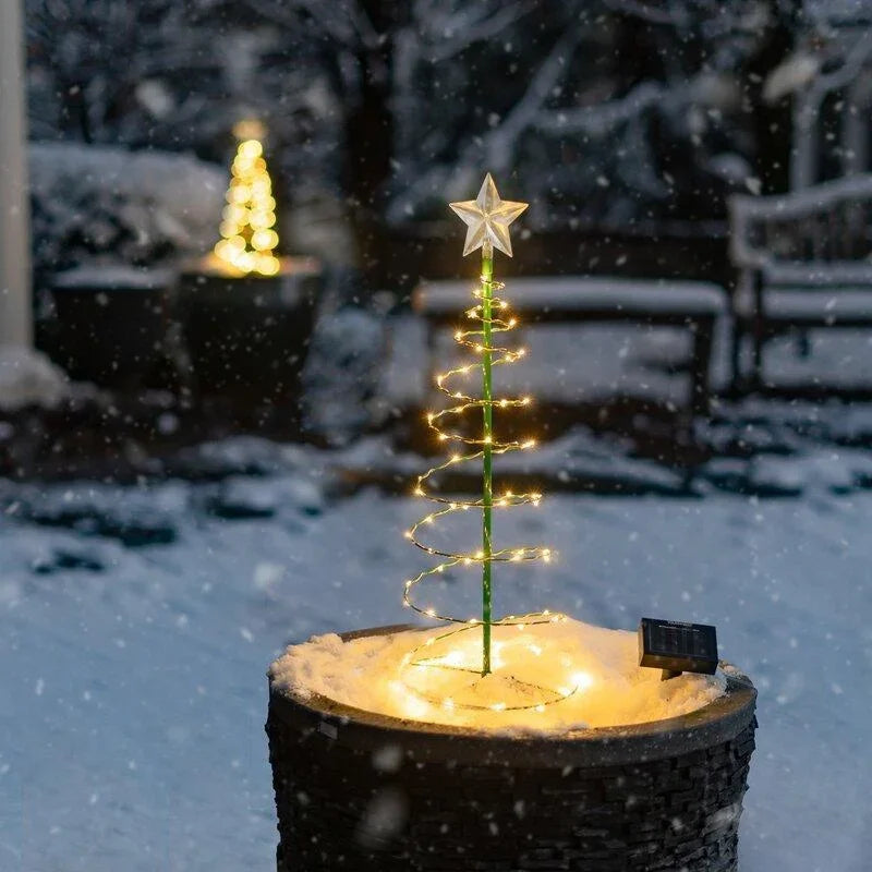 Outdoor Waterproof Solar Led Christmas Tree Decoration Solar Powered String Ligh - View 5