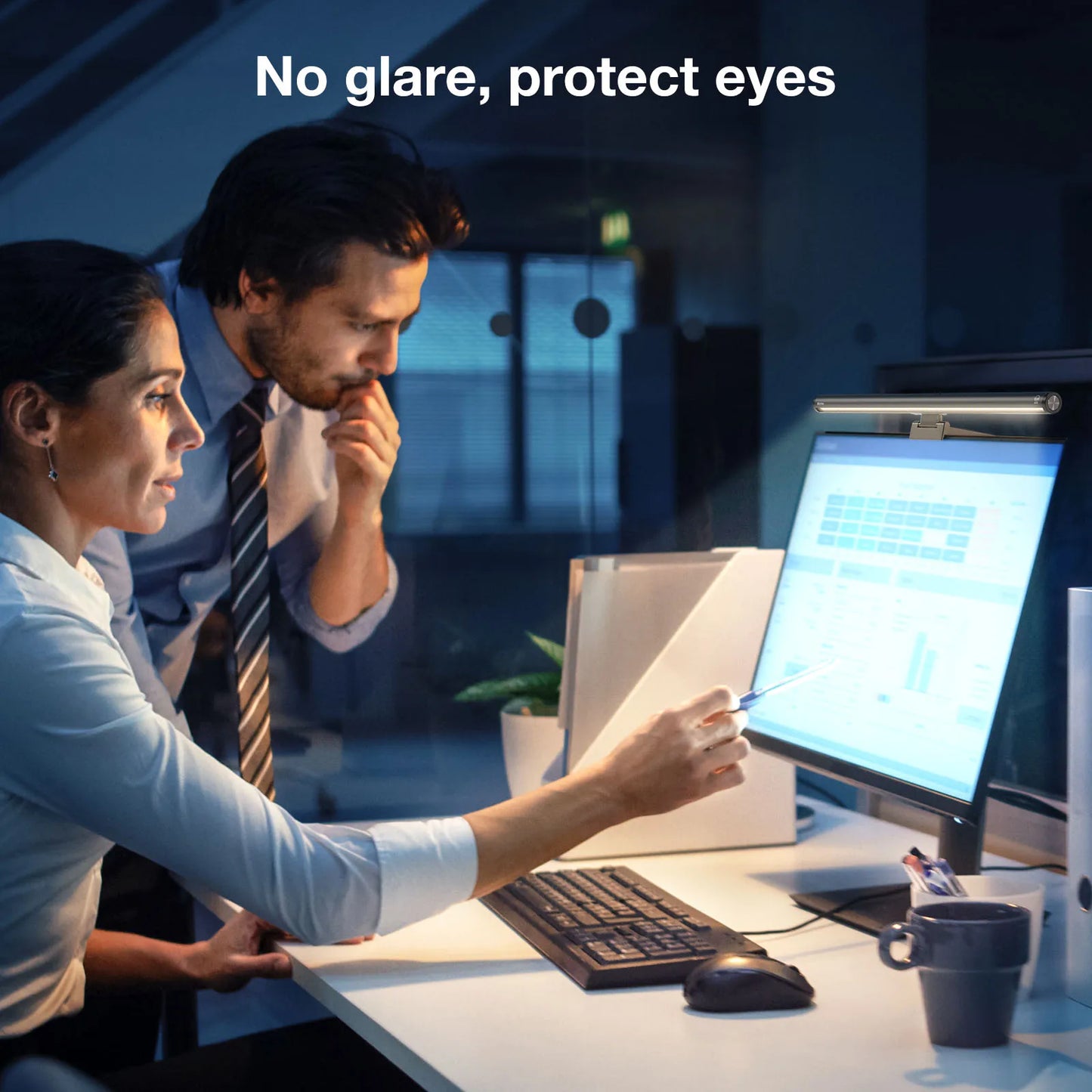 BM-RS1 Computer Monitor Lamp, Screen Monitor Light Bar for Eye Caring, - Close-up View