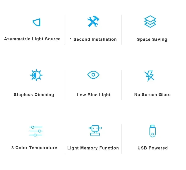 50 CM LED Computer Monitor Light Bar For Learning/Reading Dimming Nigh - Lifestyle View
