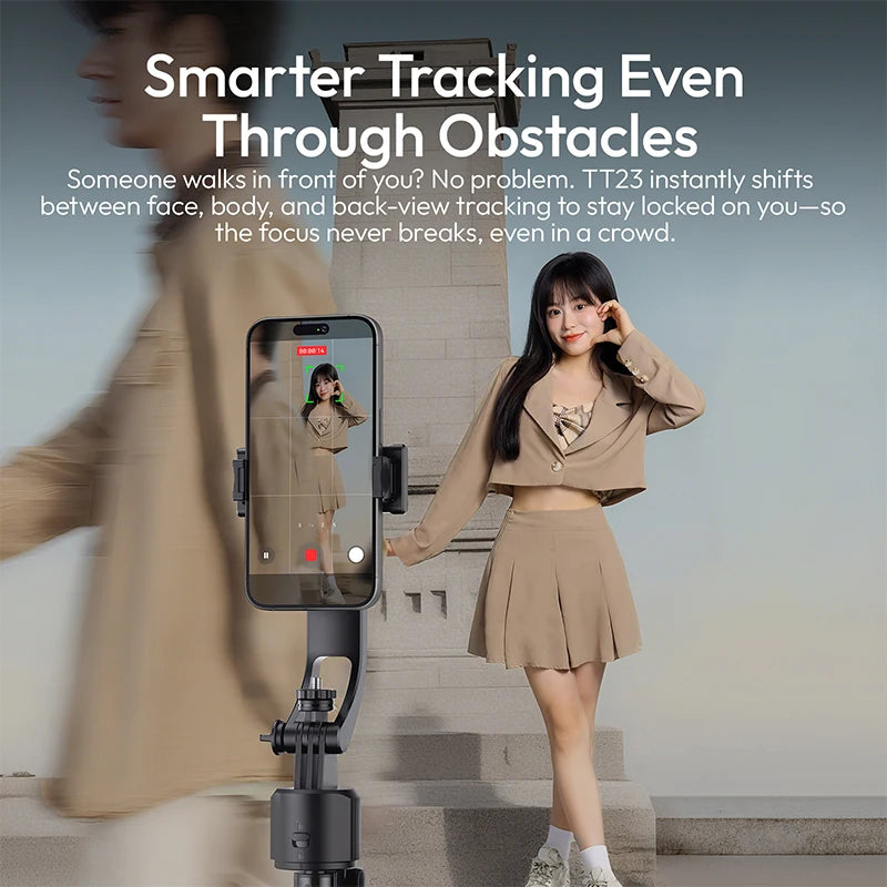 Ulanzi TT23 Auto-Tracking Selfie Stick Tripod for Travel Vlo...