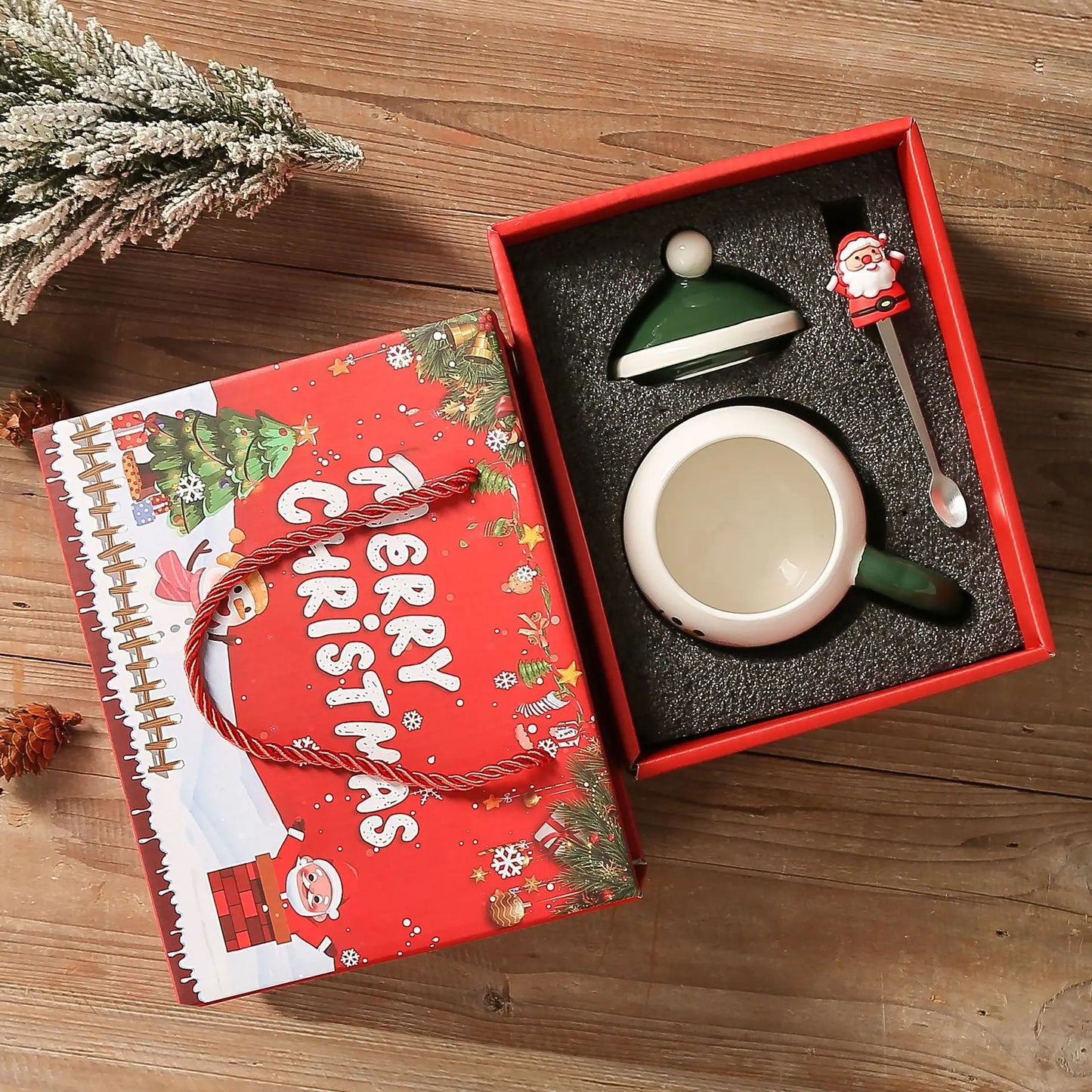 Creative Christmas Ceramic Cup Cartoon Snowman Mugs Gift Box for Christmas Household Coffee Mug Milk Cup - Image 20