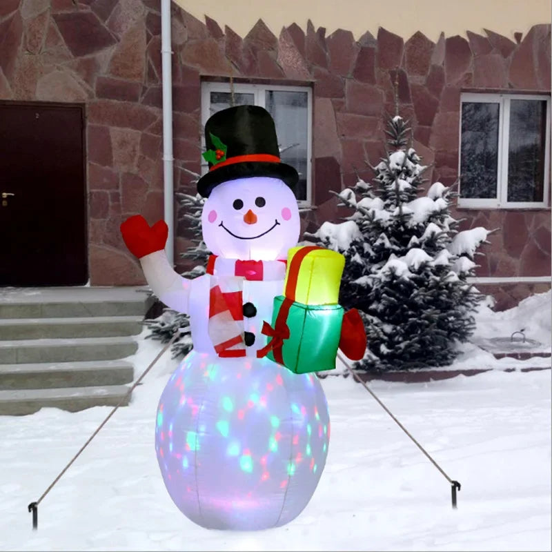 4 Inflatable Christmas Decorations Outdoor Garden Courtyard Decoration - Pattern Detail