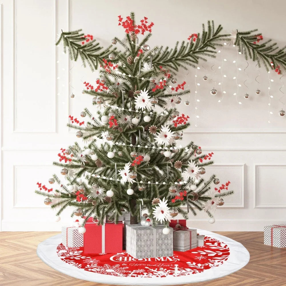 Christmas Tree Skirt Well-Made And Long-Lasting Christmas Tree Skirt F - Side View